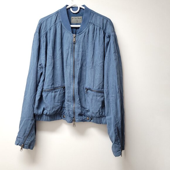 Free People WeThe Free Knock Out Siren Bomber Jacket Size XL - Picture 1 of 12